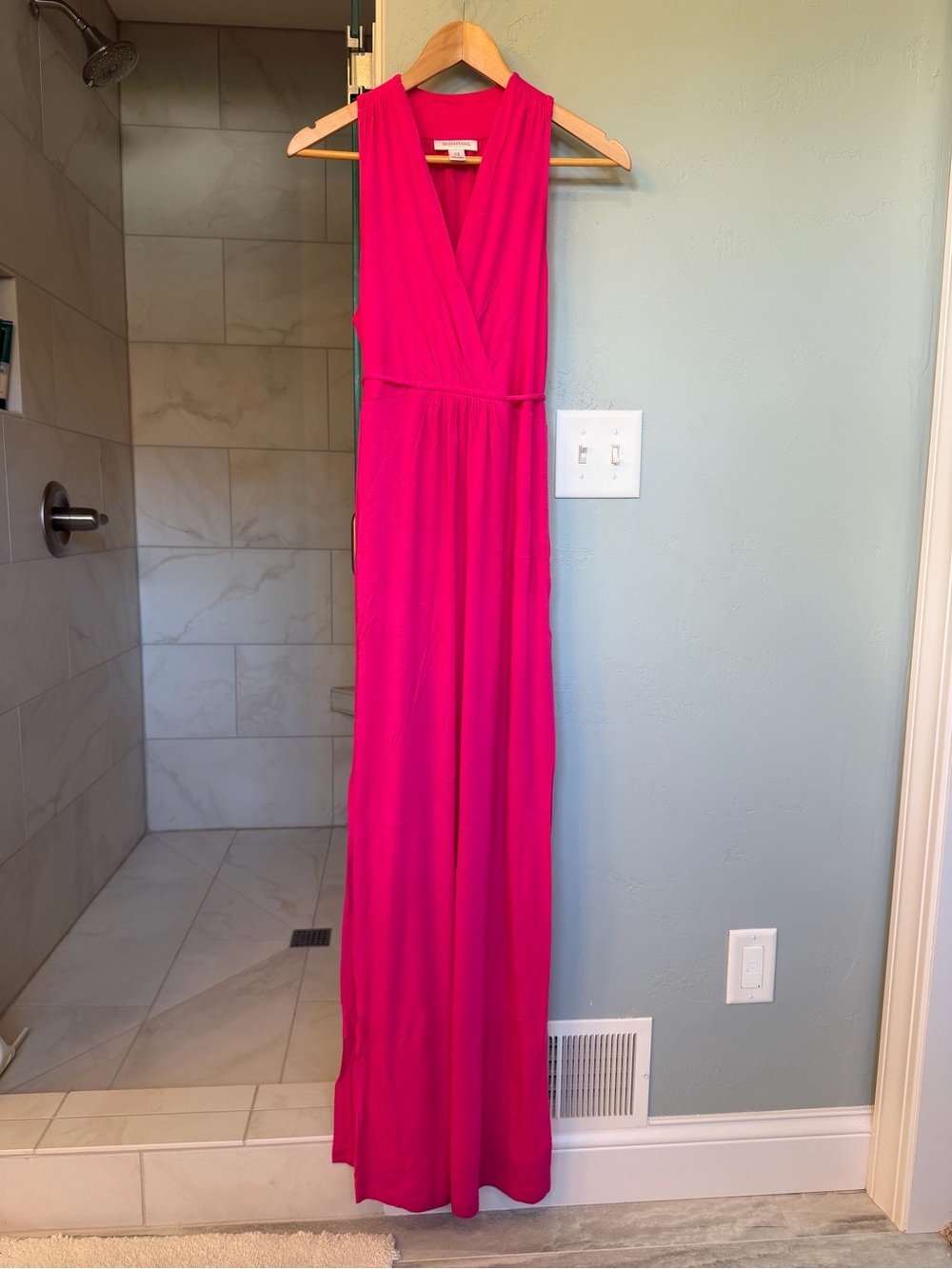 Motherhood Maternity Hot Pink Maxi Dress - Size M